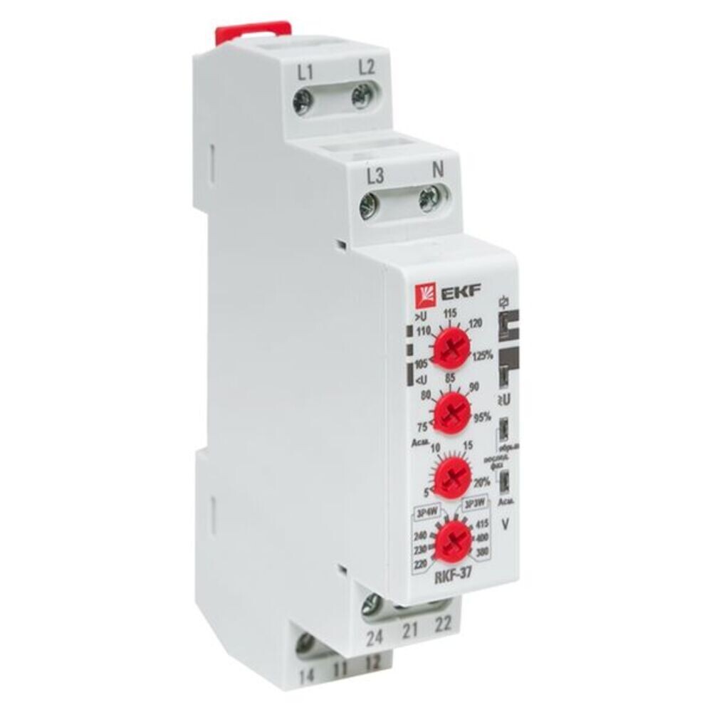 Изображение товара Реле контроля фаз EKF PROxima RKF-37 500 В 8А для автоматизации