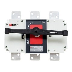 Выключатель нагрузки EKF PowerSwitch 3P 1000А 400-690 В на монтажную плату (psds-1000-3) - фото 4