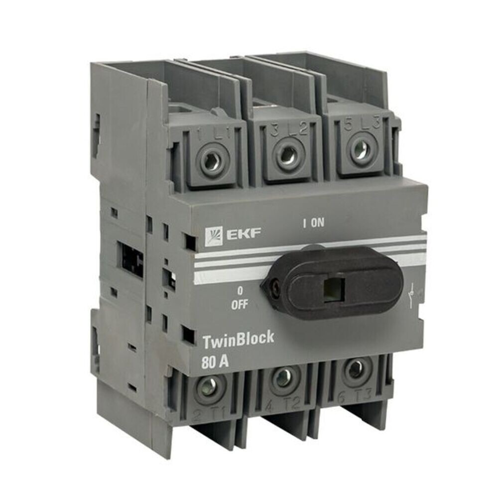 

Выключатель-разъединитель EKF TwinBlock 3P 80А 400-690 В на DIN-рейку (tb-80-3p-f)