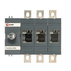 Выключатель-разъединитель EKF TwinBlock 3P 800А 400-690 В на монтажную плату (tb-s-800-3p) - фото 5