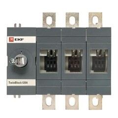 Выключатель-разъединитель EKF TwinBlock 3P 630А 400-690 В на монтажную плату (tb-s-630-3p) - фото 4