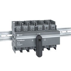 Выключатель-разъединитель EKF TwinBlock 3P 40А 400-690 В на монтажную плату (tb-s-40-3p-rev) - фото 2