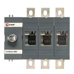 Выключатель-разъединитель EKF TwinBlock 3P 400А 400-690 В на монтажную плату (tb-s-400-3p) - фото 3