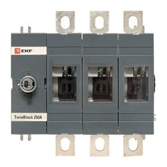 Выключатель-разъединитель EKF TwinBlock 3P 250А 400-690 В на монтажную плату (tb-s-250-3p) - фото 4