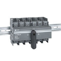 Выключатель-разъединитель EKF TwinBlock 3P 100А 400-690 В на монтажную плату (tb-s-100-3p-rev) - фото 2