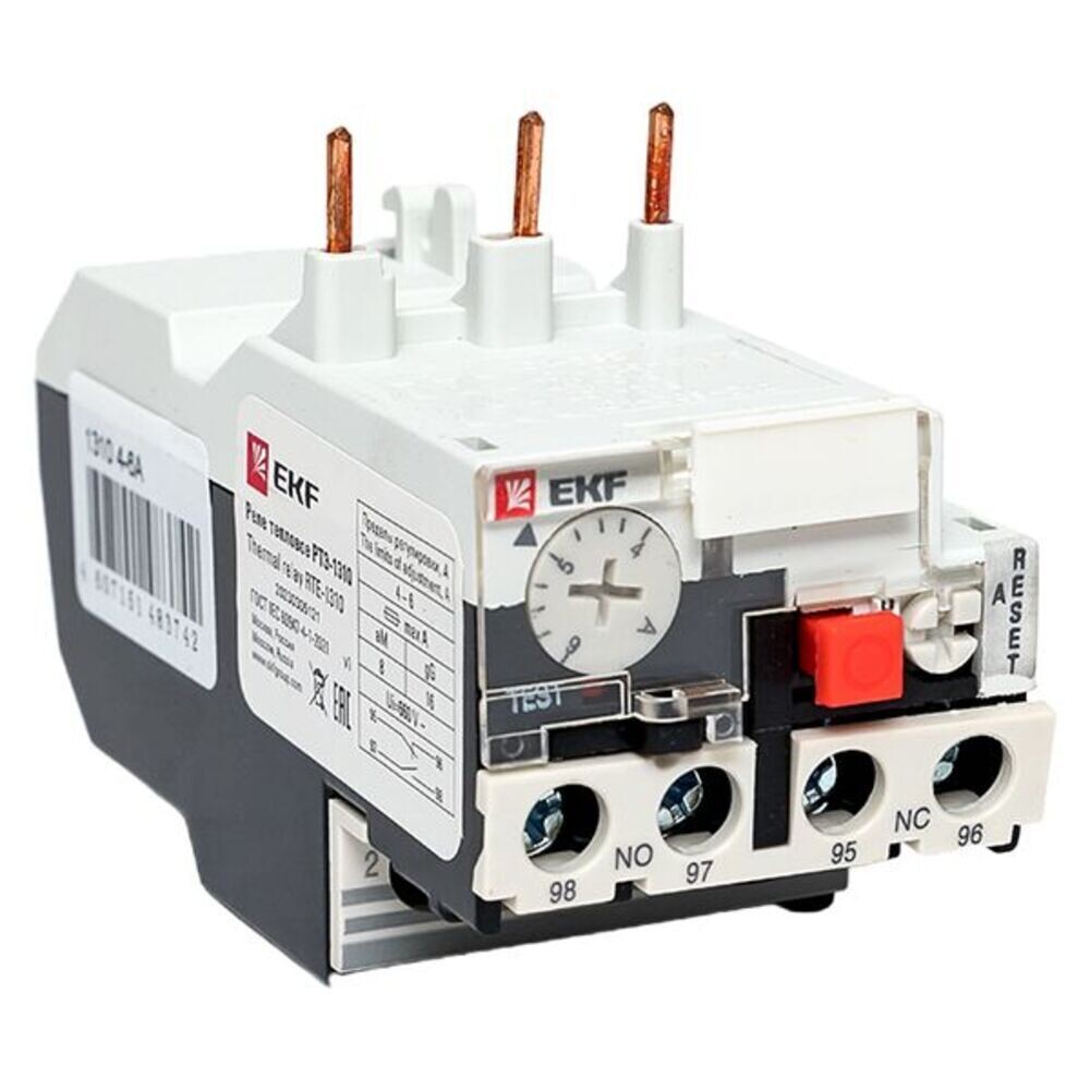 

Реле тепловое EKF PROxima РТЭ-1310 (rel-1310-4-6) 4-6 А
