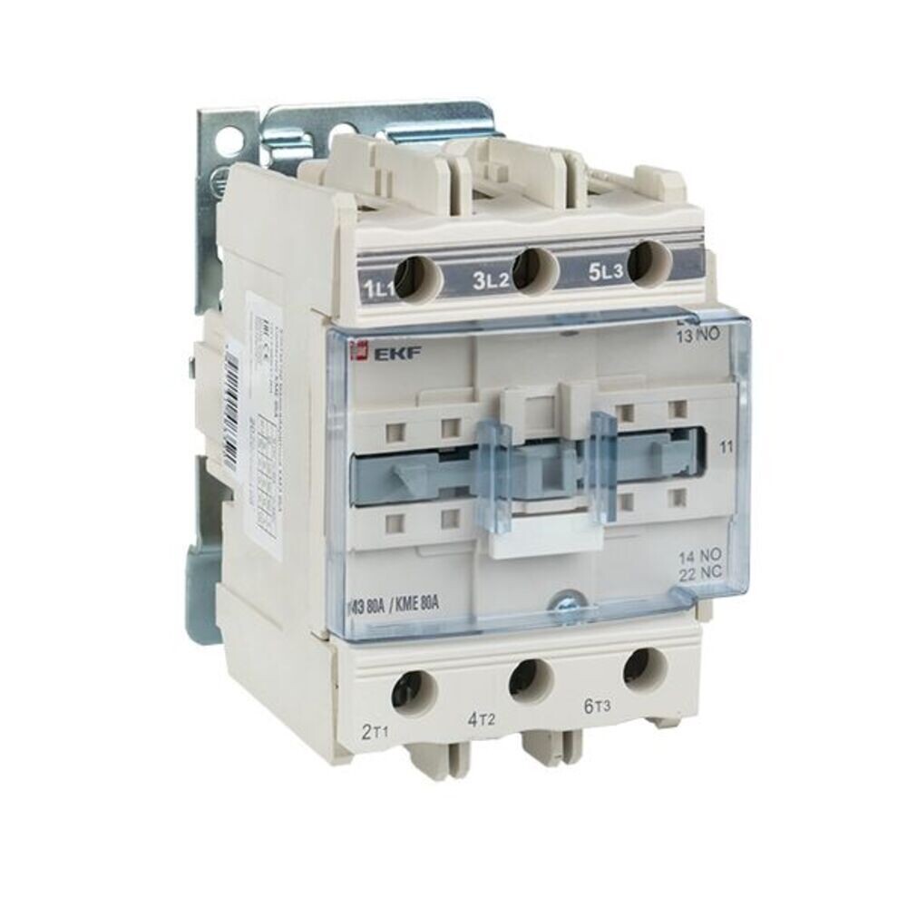 

Контактор EKF PROxima КМЭ (ctr-s-80-220) 220 В 80 А тип AC NO+NC малогабаритный