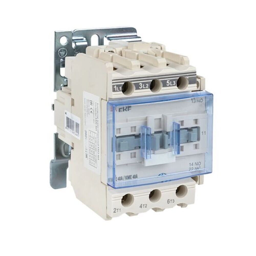 

Контактор EKF PROxima КМЭ (ctr-s-40-220) 220 В 40 А тип AC NO+NC малогабаритный