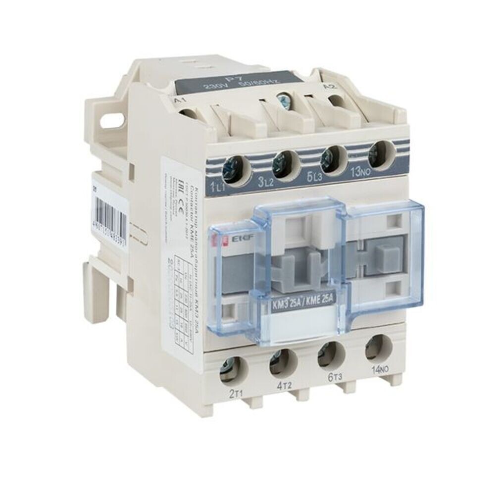 

Контактор EKF PROxima КМЭ (ctr-s-25-380) 380 В 25 А тип AC 1NO малогабаритный