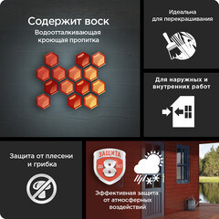 Антисептик Pinotex/Omnitex Original декоративный для дерева прозрачный основа CLR 8,4 л - фото 8