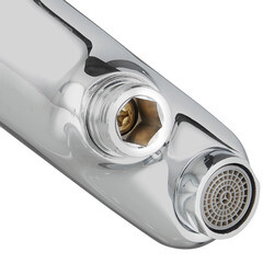 Смеситель для ванны Corsa Deco Wave L хром однорычажный c коротким изливом с лейкой (1010685) - фото 7