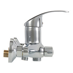 Смеситель для ванны Corsa Deco Wave L хром однорычажный с длинным изливом с лейкой (1010686) - фото 11