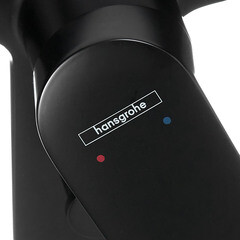 Смеситель для ванны Hansgrohe Vernis Blend черный однорычажный с коротким изливом без лейки (71440670) - фото 6