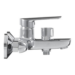 Смеситель для ванны Esko Lagos хром однорычажный с коротким изливом без лейки (LG 54) - фото 8