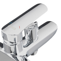 Смеситель для ванны Esko Lagos хром однорычажный с коротким изливом без лейки (LG 54) - фото 7