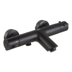 Смеситель для ванны Esko Mikros черный термостатический с коротким изливом без лейки (T3054 Black)