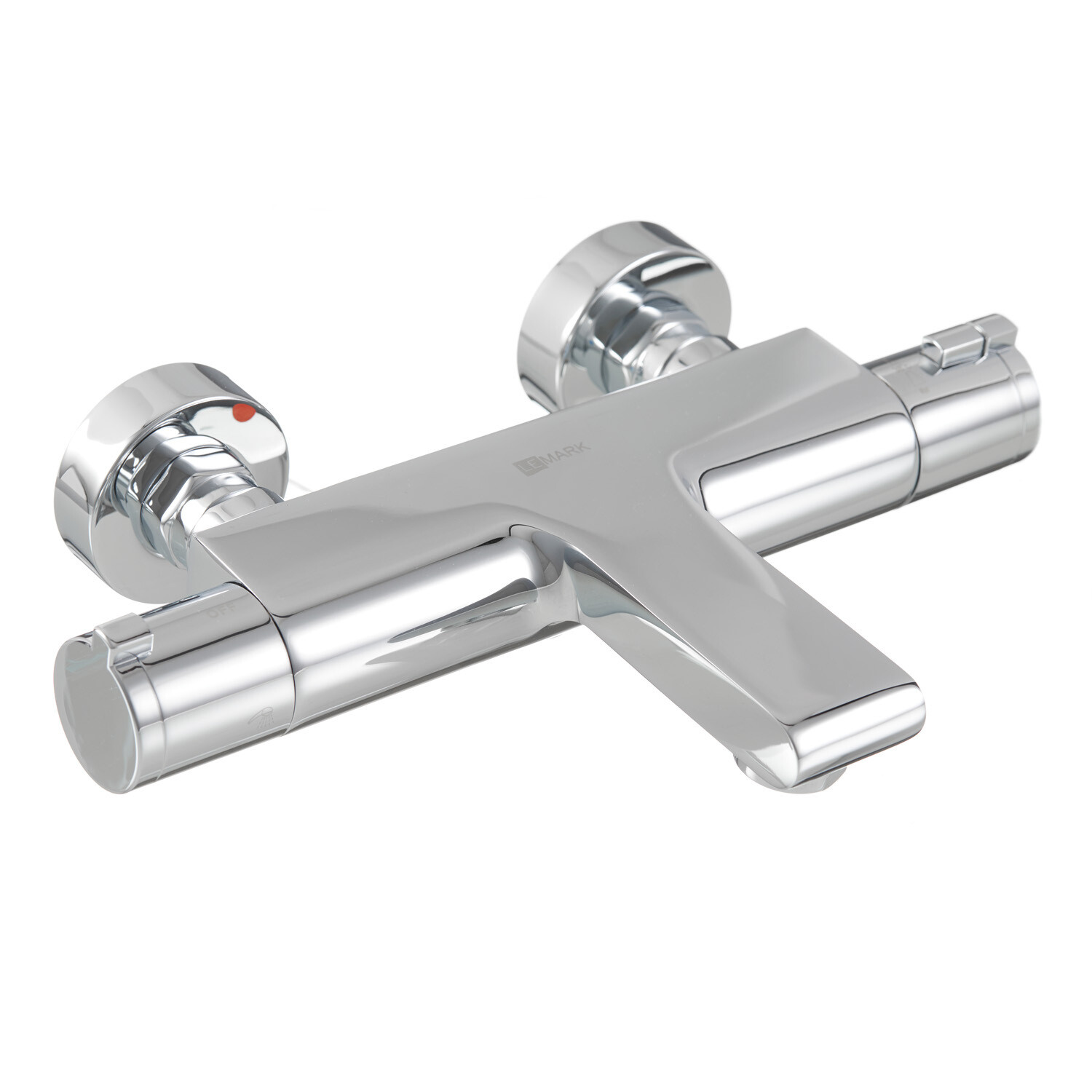 

Смеситель для ванны Lemark Yeti хром термостатический с коротким изливом с лейкой (LM7832C)