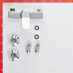 Смеситель для душа без излива AM.PM X-Joy хром без лейки однорычажный (F85A20000) - фото 2