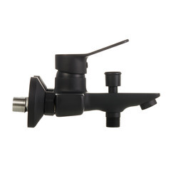 Смеситель для ванны AM.PM X-Joy черный однорычажный с коротким изливом без лейки (F85A10022) - фото 8