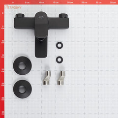 Смеситель для ванны AM.PM X-Joy черный однорычажный с коротким изливом без лейки (F85A10022) - фото 2