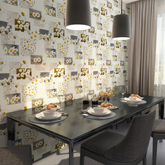 Обои вспененный винил на бумажной основе Sonet Ромашки 901304 (0,53х10 м) - фото 5