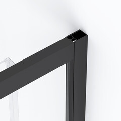 Душевой уголок Domani-Spa Cube V108 черный 100х80х190 см прямоугольник стекло прозрачное 5 мм (DS04CbV108L0Cl00.Gt-Black) - фото 4