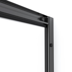 Душевой уголок Domani-Spa Cube V108 черный 100х80х190 см прямоугольник стекло прозрачное 5 мм (DS04CbV108L0Cl00.Gt-Black) - фото 3