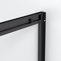 Душевая дверь Domani-Spa DoorCube стекло прозрачное 100х190 см профиль черный 5 мм раздвижная (DS04DCb100L0Cl00.Gt-Black) - фото 2