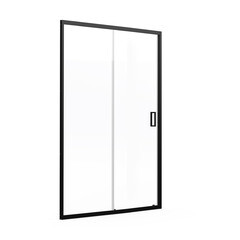 Изображение товара Душевая дверь Domani-Spa DoorCube стекло прозрачное 130х190 см профиль черный 5 мм раздвижная (DS04DCb130L0Cl00.Gt-Black)