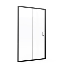 Изображение товара Душевая дверь Domani-Spa DoorCube стекло прозрачное 120х190 см профиль черный 5 мм раздвижная (DS04DCb120L0Cl00.Gt-Black)