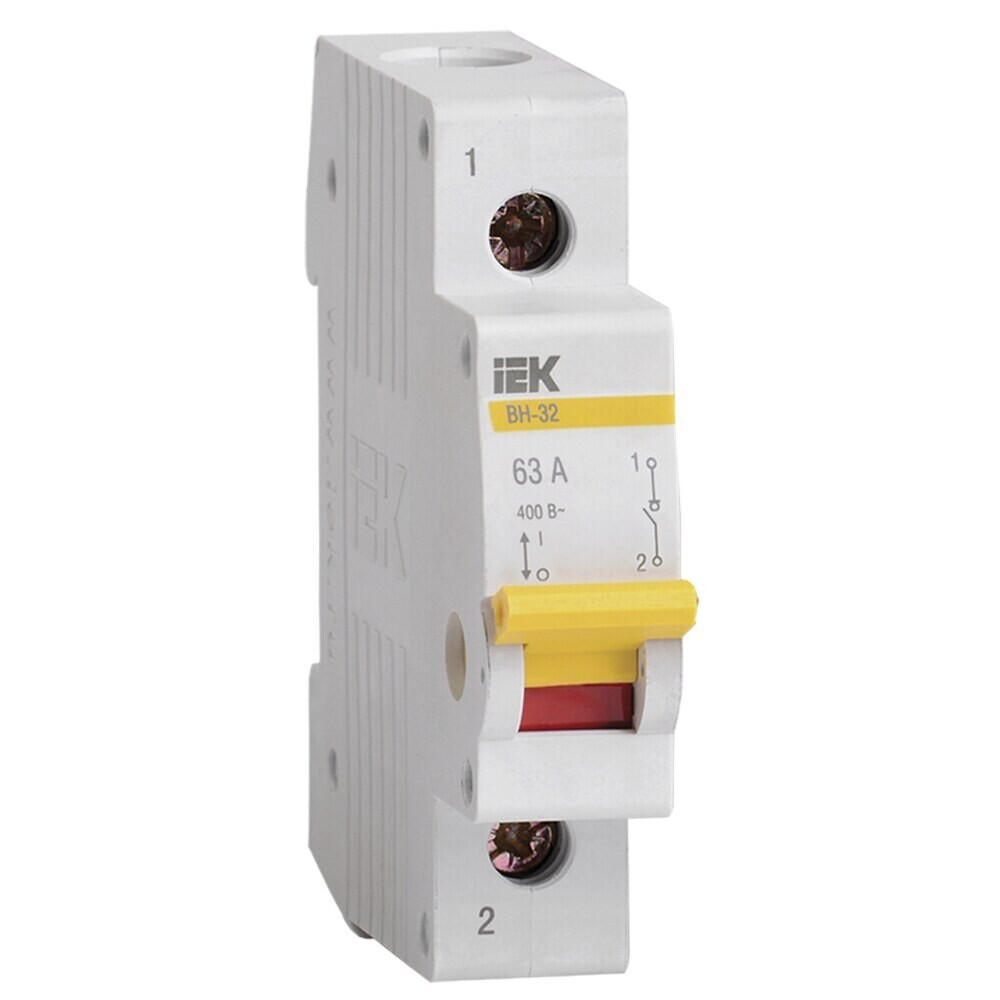 

Выключатель нагрузки IEK Karat ВН-32 1P 63А 400 В на DIN-рейку (MNV10-1-063)