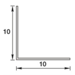Уголок ПВХ 10х10х2700 мм 008 слоновая кость - фото 2