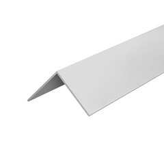 Уголок ПВХ 10х10х2700 мм 002 светло-серый - фото 1