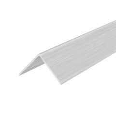 Уголок ПВХ 22х22х2700 мм 186 алюминий - фото 1