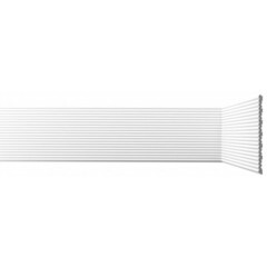 Панель декоративная из экополимера 200х2600х10 мм Bello Deco XPS СП 08/2.6 белая 0,52 кв.м - фото 1