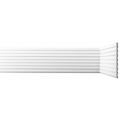 Панель декоративная из экополимера 200х3000х8 мм Bello Deco XPS СП 06/3 белая 0,6 кв.м - фото 1