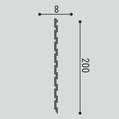 Панель декоративная из экополимера 200х3000х8 мм Bello Deco XPS СП 06/3 белая 0,6 кв.м - фото 3