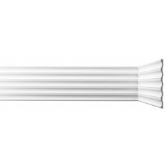 Панель декоративная из экополимера 200х2600х10 мм Bello Deco XPS СП 04/2.6 белая 0,52 кв.м - фото 1