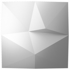 Изображение товара Панель декоративная из экополимера 500х500х50 мм Bello Deco Polymer СП 16 белая 0,25 кв.м