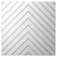 Панель декоративная из экополимера 500х500х12 мм Bello Deco Polymer СП 14 белая 0,25 кв.м