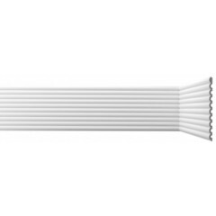 Изображение товара Панель декоративная из экополимера 200х3000х10 мм Bello Deco XPS СП 09/3 белая 0,6 кв.м