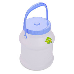 Изображение товара Бидон для жидких/сыпучих веществ Мартика Просперо 3 л пластиковый с крышкой белый