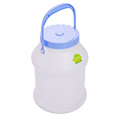 Изображение товара Бидон для жидких/сыпучих веществ Мартика Просперо 5 л пластиковый с крышкой белый