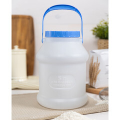 Бидон для жидких/сыпучих веществ Мартика Просперо 5 л пластиковый с крышкой белый - фото 2