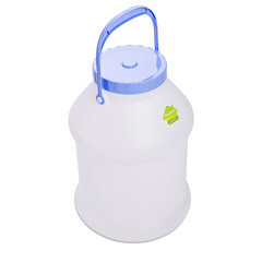 Бидон для жидких/сыпучих веществ Мартика Просперо 8 л пластиковый с крышкой белый - фото 1