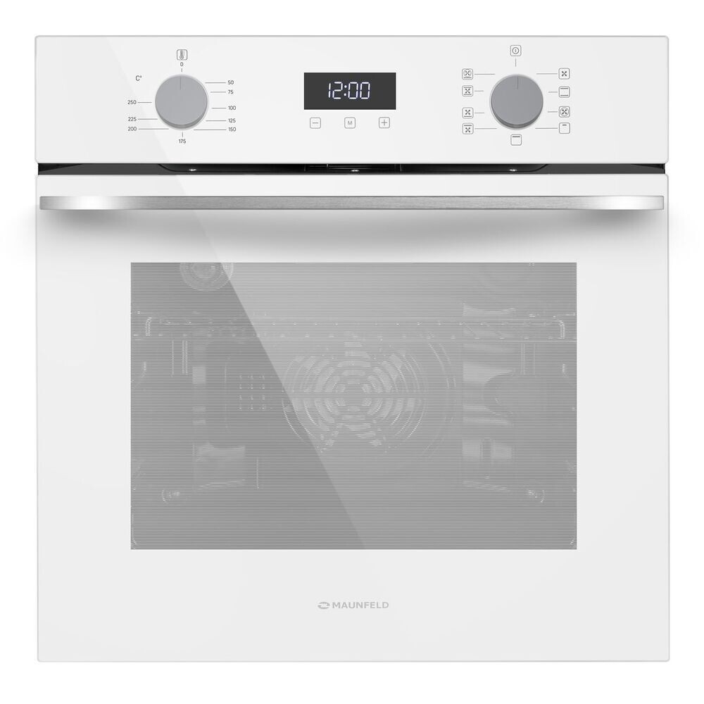 

Духовой шкаф электрический встраиваемый Maunfeld EOEM7610W 595 мм белый (КА-00022699)