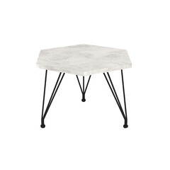 Изображение товара Журнальный столик круглый черный муар/хромикс белый Sheffilton SHT-CT35