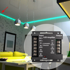 Усилитель контроллера RGB Apeyron (04-04) 288 Вт 12/24 В IP33 - фото 5