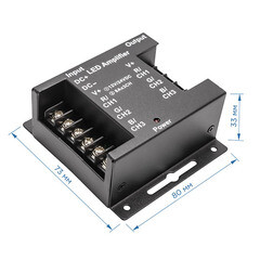Усилитель контроллера RGB Apeyron (04-04) 288 Вт 12/24 В IP33 - фото 3