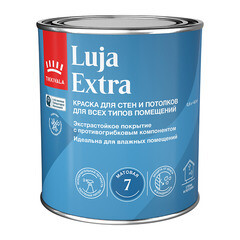 Краска моющаяся Tikkurila/Tikkivala Luja Extra матовая база А белая 0,9 л - фото 3